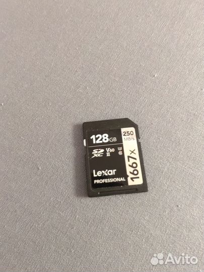 Карта памяти Lexar Profes SD U3 250Mbs 1667x 128GB