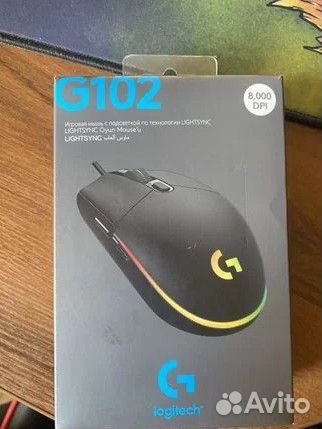 Новая Игровая мышь logitech g102 lightsync black