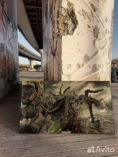 Elden ring. Годрик. Картина маслом