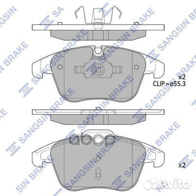 Колодки тормозные citroen C5 1.6-2.0 08- передн