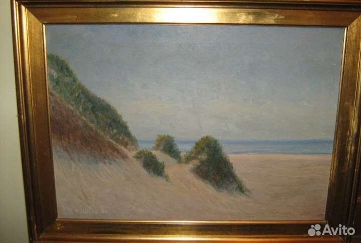 Антикварная картина холст масло