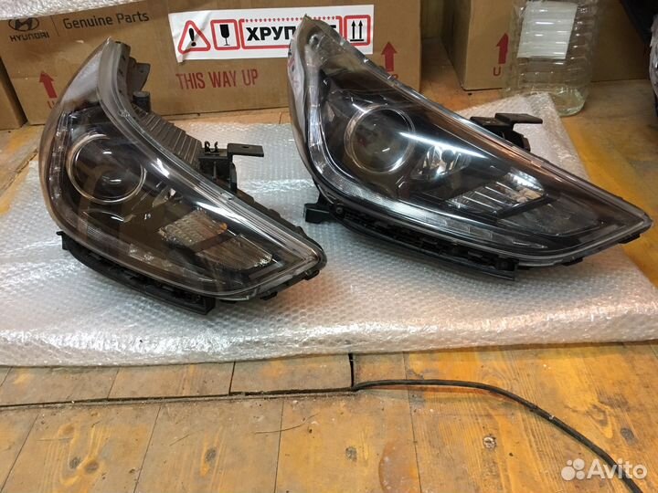Фара левая и правая Hyundai Solaris 2 рестайл дхо