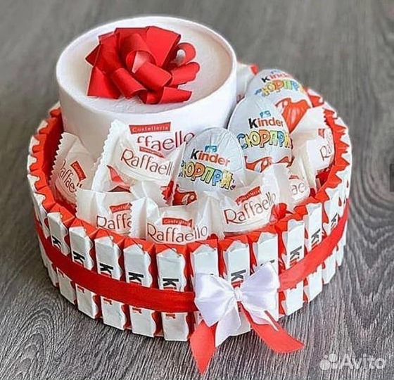 Сладкие подарки ручной работы.Киндер торты,букеты
