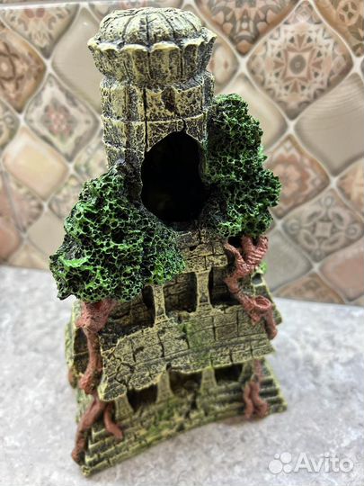 Грот для аквариума Затонувший храм Майя новый