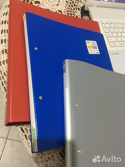 Папки офисные, пластик А4 разных цветов