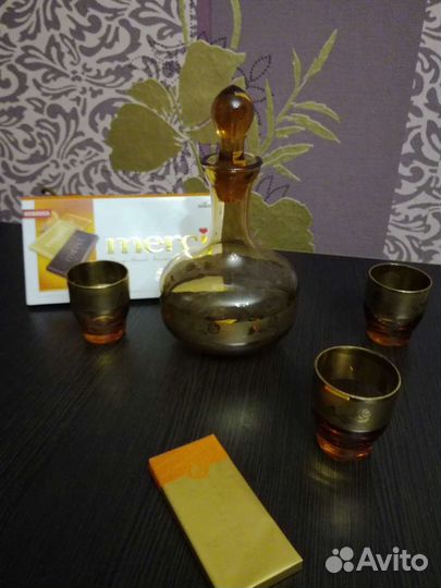 Графин со стопками. Богемия