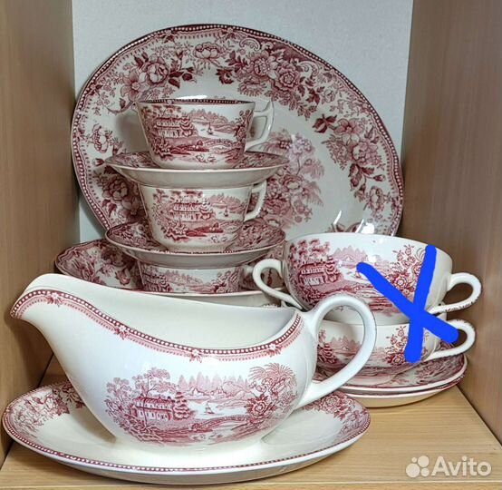 Английская винтажная посуда Сервиз tonquin