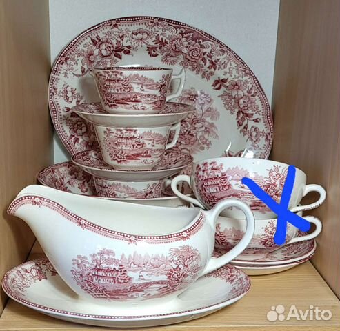 Английская винтажная посуда Сервиз tonquin