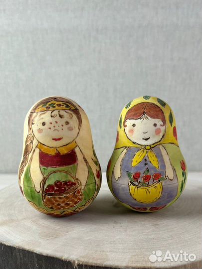 Новая музыкальная неваляшка из дерева