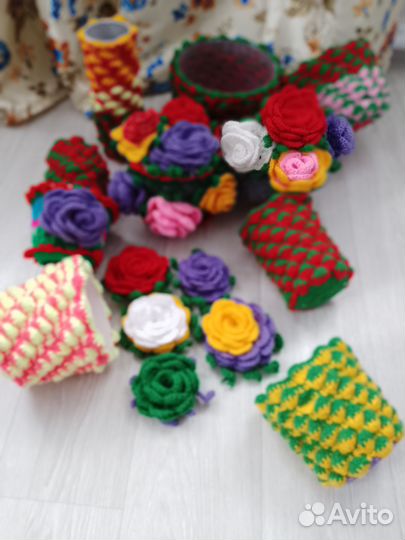 Ваза вязанная