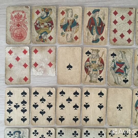 Карты игральные дореволюционные, 1 сотр, до 1917