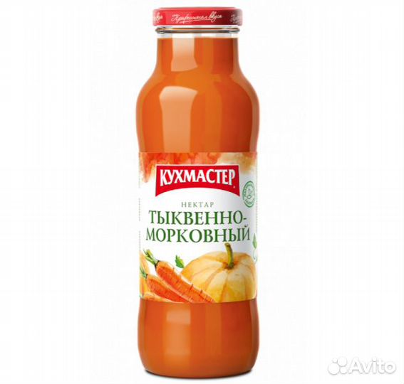 Нектар Кухмастер Тыквенно-морковный с мякотью