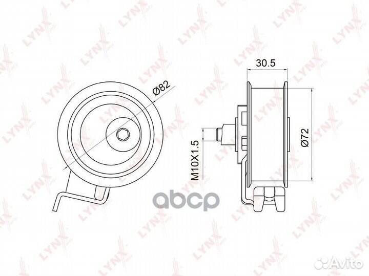 Ролик натяжной ремня грм PB1011 lynxauto
