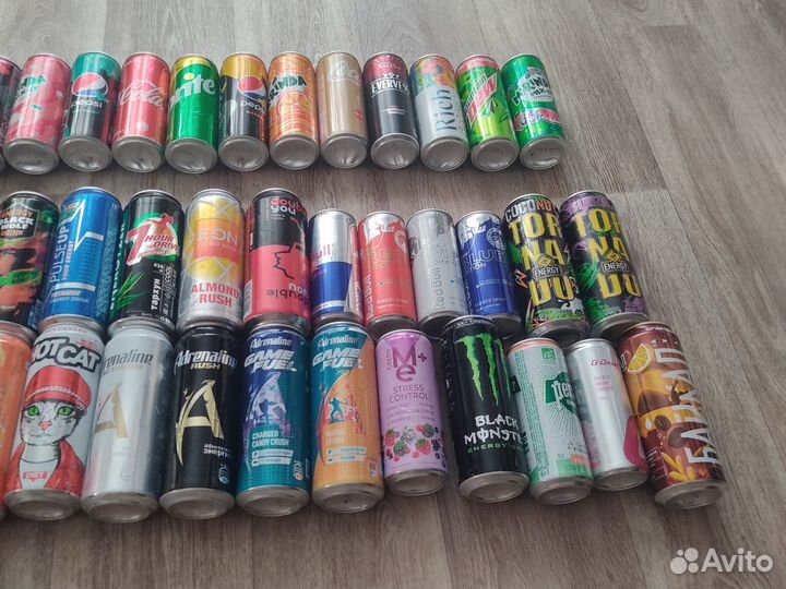 Банки из под энергетиков +от лимонада