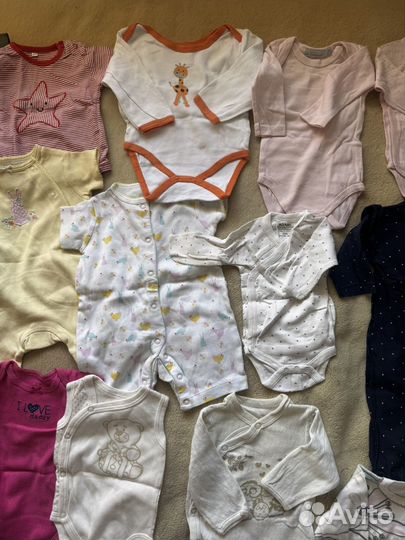 Вещи пакетом для девочки от 0 до 3 месяцев