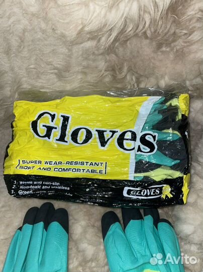 12шт. Перчатки строительные рыболовные садовые