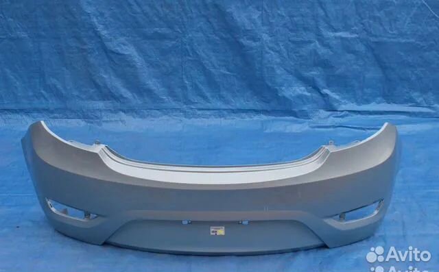 Задний бампер на Hyundai Солярис 2010