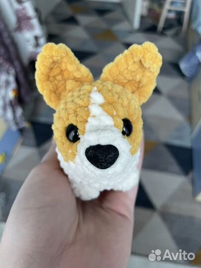 Собака корги,такса, ручная работа