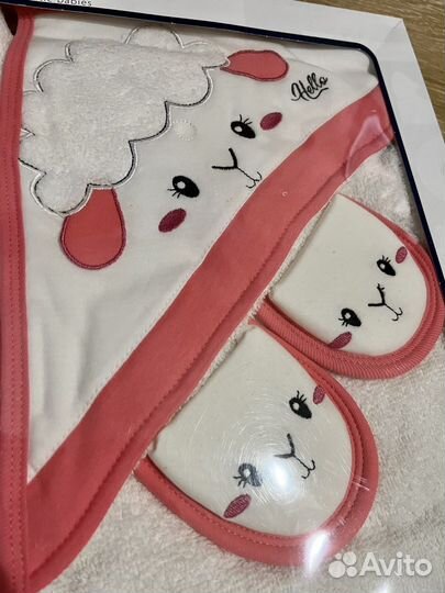 Халат и полотенце для новорождённого