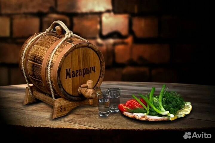 Дубовая бочка 3 литра для алкоголя премиум