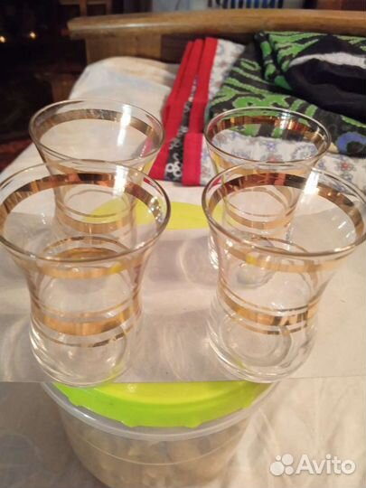Рюмка 4 штуки времён СССР,без сколов,в отличном со