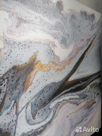 Интерьерная картина. Абстракция. Fluid Art