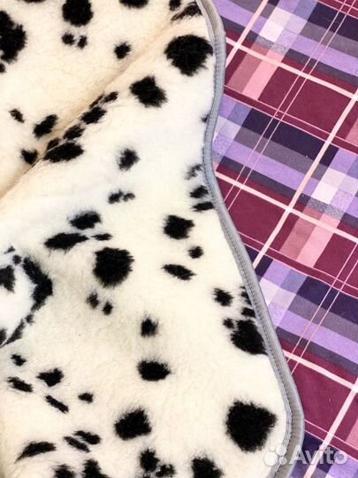 Плед новый меховой из овечьей шерсти