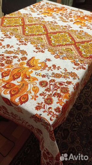 Скатерть праздничная, рогожка Ивановская