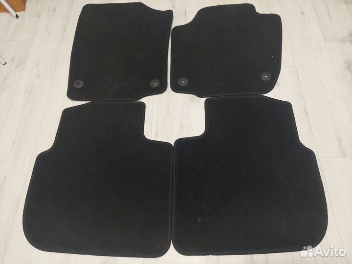 Коврики ворсовые Skoda Rapid, VW Polo, оригинал
