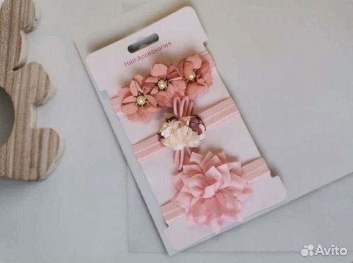 Повязка ободок на голову для малышки