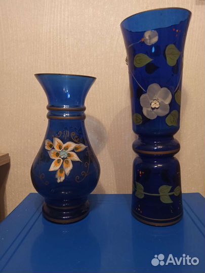 Вазы фарфор,цветное стекло СССР