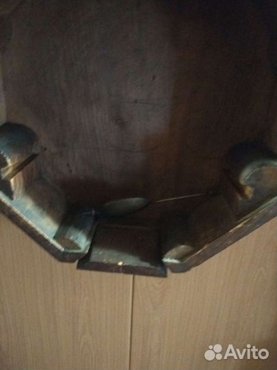 Антикварные настенные часы шайба 18 век, Германия