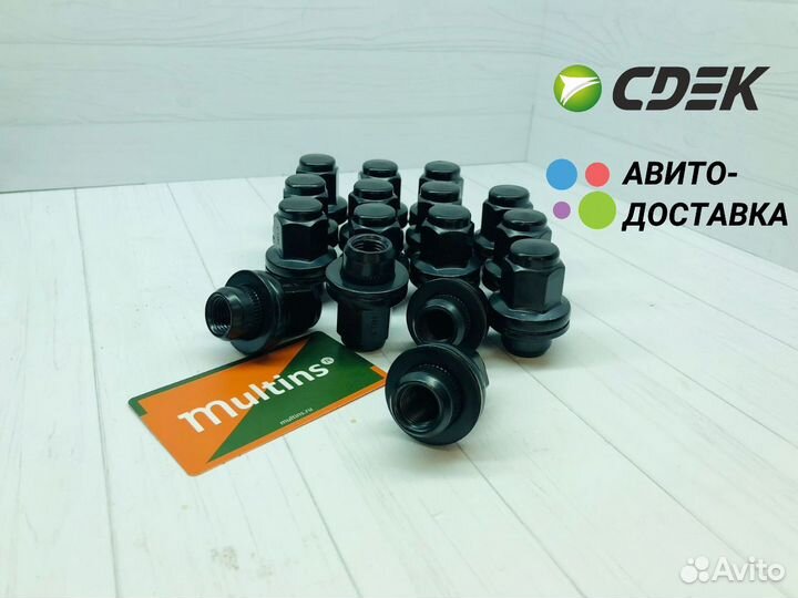 Колесные гайки на toyota land cruiser чёрные