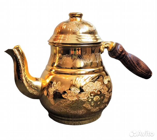 Латунный заварочный чайник