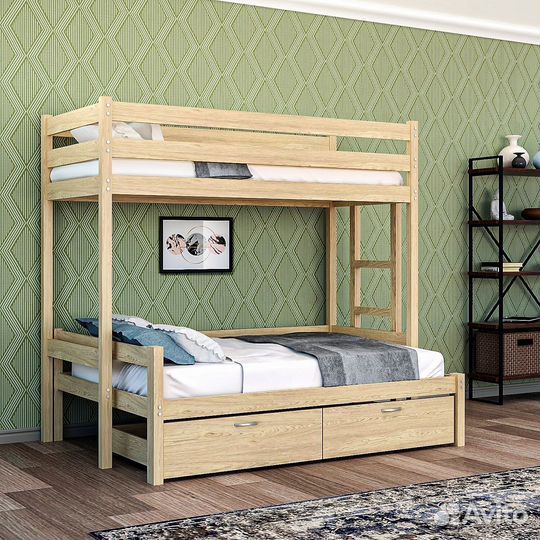 Двухъярусная кровать для семьи