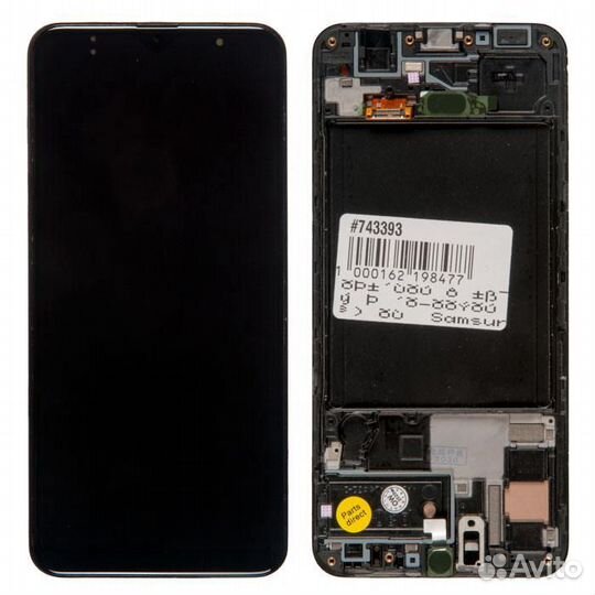 Дисплей в сборе с тачскрином и передней панелью (м