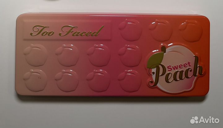 Палетка теней too faced sweet peach новая