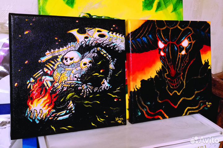 Dark Souls фанарт- картина к Хэллоуину