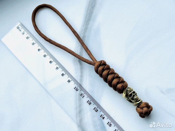 Темляк брелок для ножа бусиной 