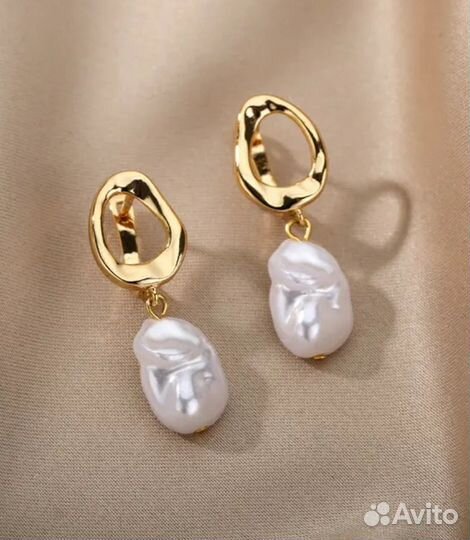 Чокер ожерелье натуральный жемчуг