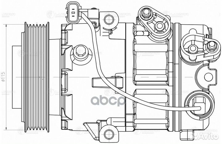 Компрессор кондиц. для а/м Kia Cerato