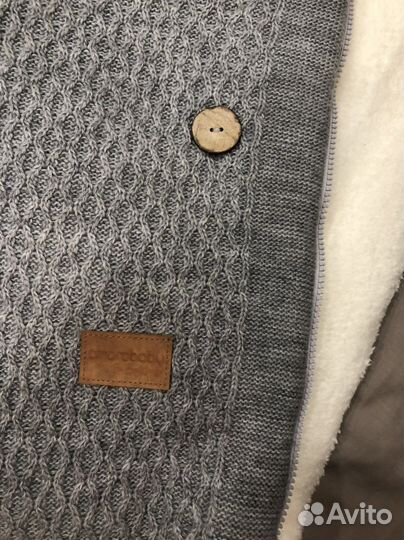 Конверт шапка пинетки Amarobaby серый