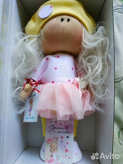 Интерьерные текстильные куколки ручной работы