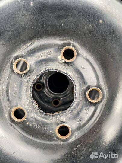 Штампованный диск r 15 volkswagen