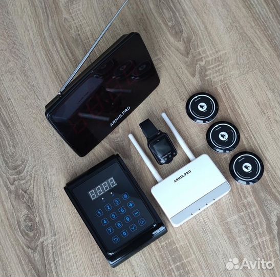 Комплект системы вызова: кнопка вызова официанта