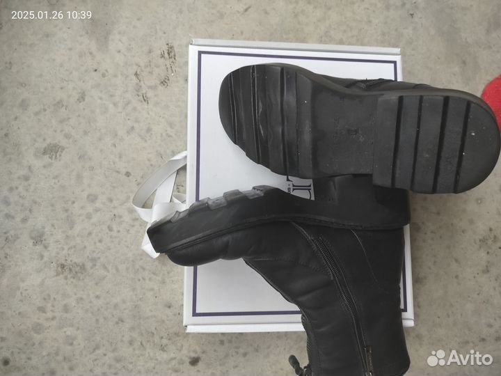 Зимние женские сапоги 38 натуральная кожа