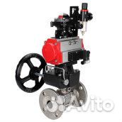 Кран шаровой DN.ru BV3131P(3pc) -FP-F-ISO-H Ду40 Ру40, трехсоставной полнопроходной фланцевый, нержа