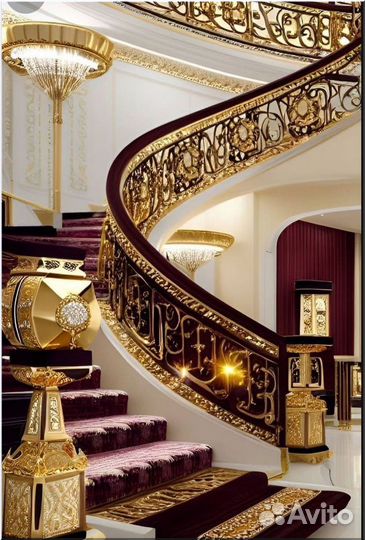 Кованые перила для лестниц