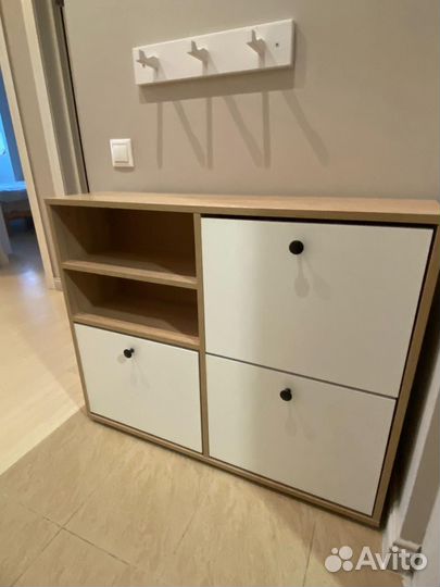 Тумба для обуви в прихожую в скандинавском стиле