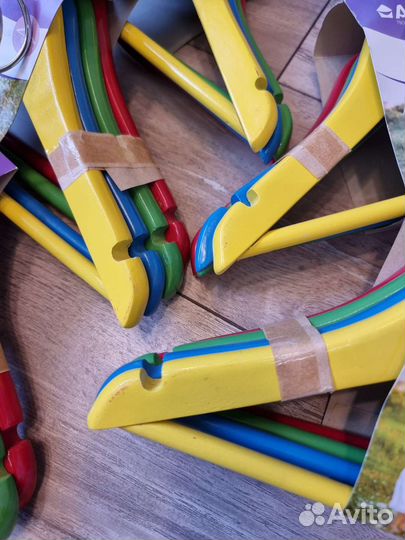 Тремпеля/Вешалки/Плечики детские деревянные 30 см